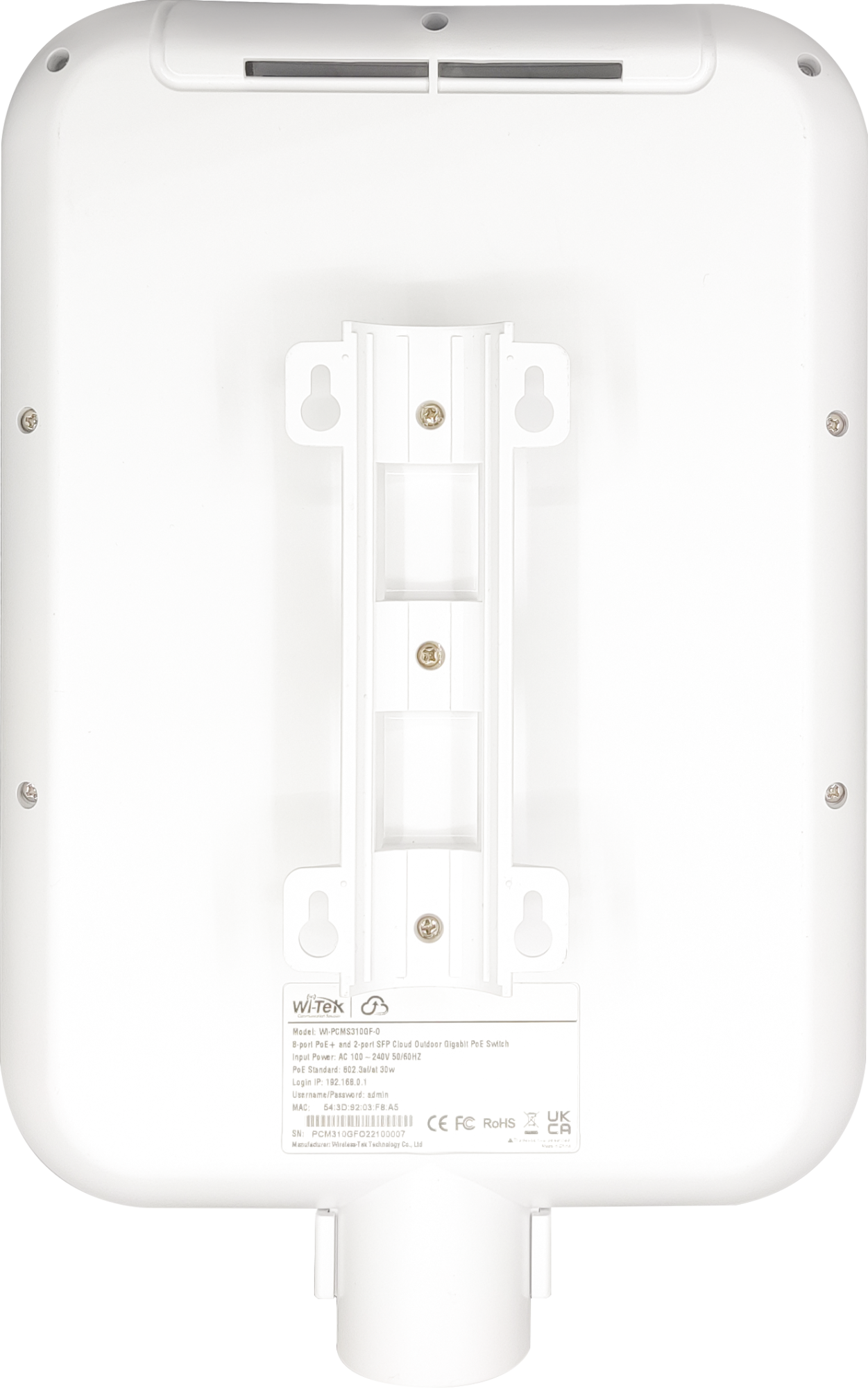 Уличный 4-8 PoE коммутатор Wi-Tek WI-PCMS310GF-O